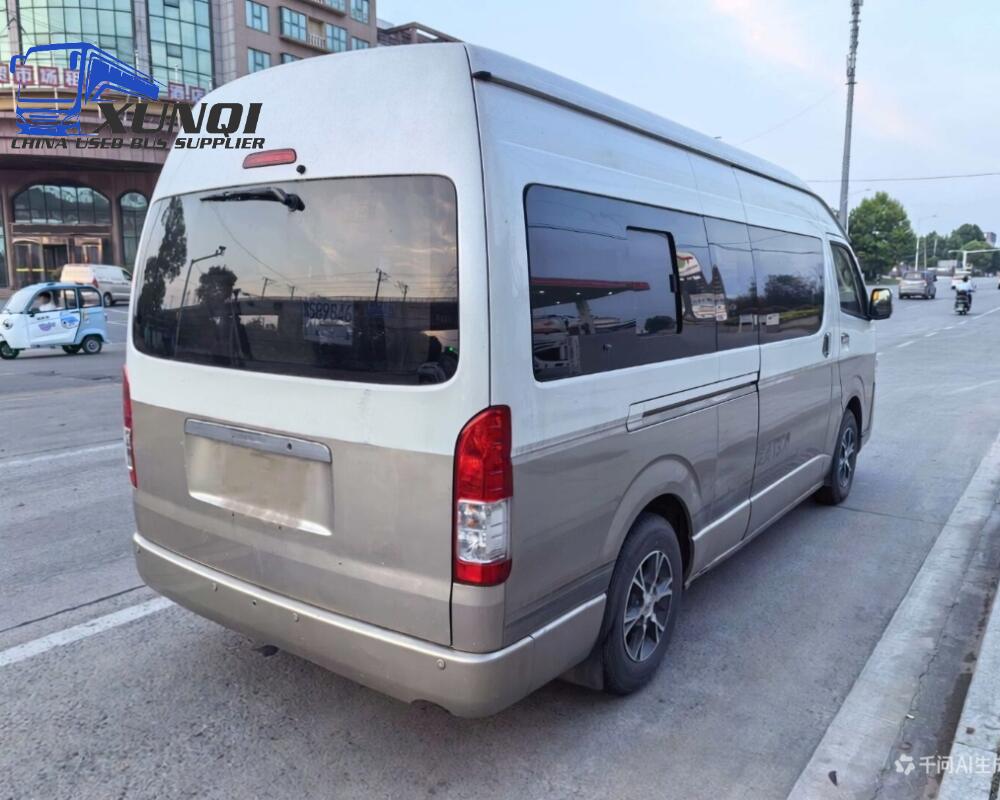Used Haishi bus TRH223L 13 Seats 2014 Year 5 Seters long China bus 2TR inline four-cylinder engine