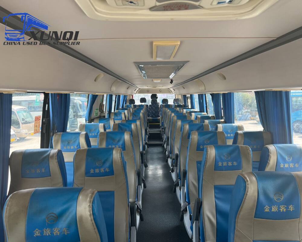 Used Jinlv bus XML6122 54 Seats 2019 Year 12 Seters long China bus yuchai 6-cylinder diesel engine