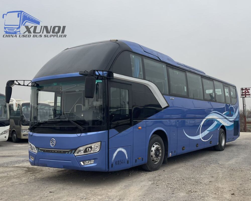 Used Jinlv bus XML6122 54 Seats 2022 Year 12 meters long China bus yuchai 6-cylinder diesel engine