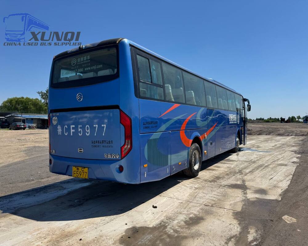 Used Jinlv bus XML6127 53 Seats 2014 Year 12 meters long China bus yuchai 6-cylinder diesel engine