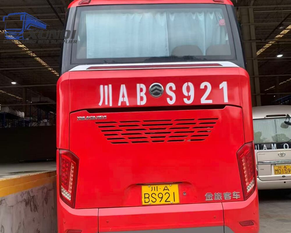 Used Jinlv bus XML6129 50 Seats 2019 Year 12 Seters long China bus weichai 6-cylinder diesel engine