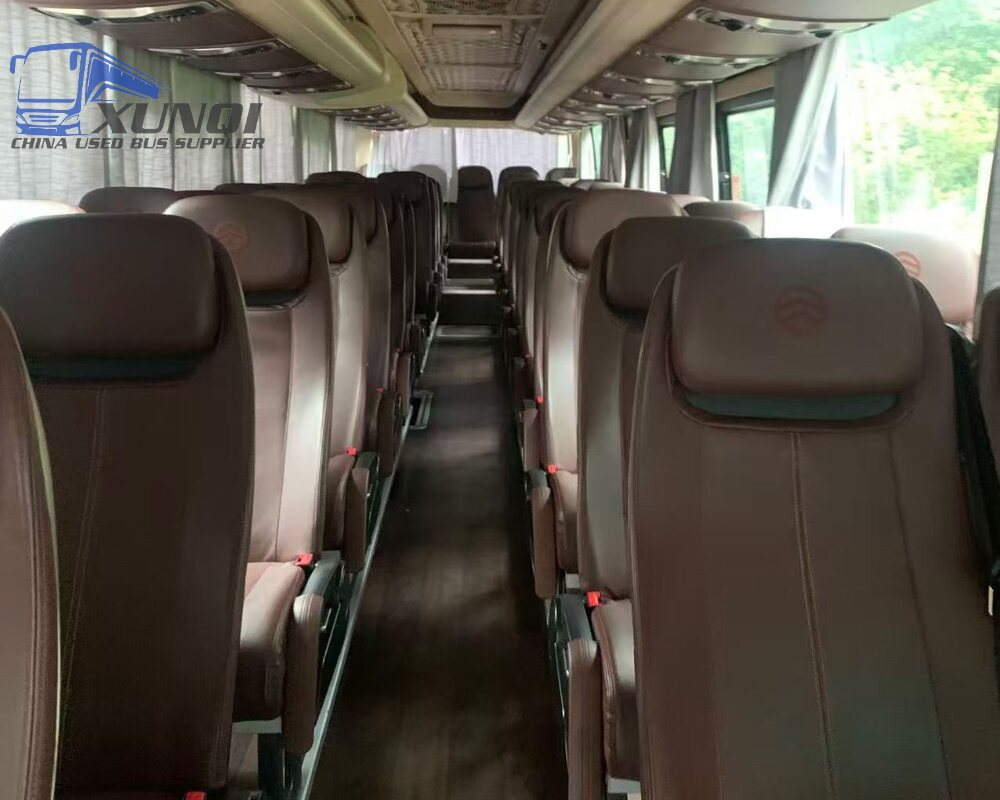Used Jinlv bus XML6129 50 Seats 2019 Year 12 Seters long China bus weichai 6-cylinder diesel engine