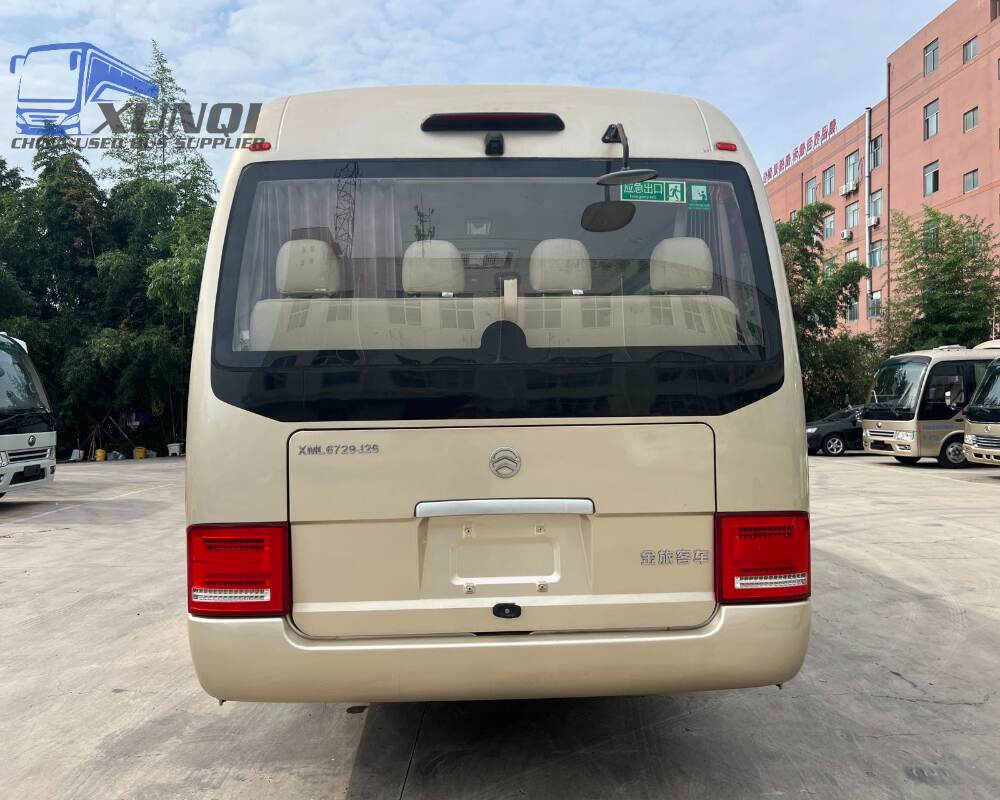 Used Jinlv bus XML6729 19 Seats 2021 Year 7 meters long China bus weichai 4-cylinder diesel engine