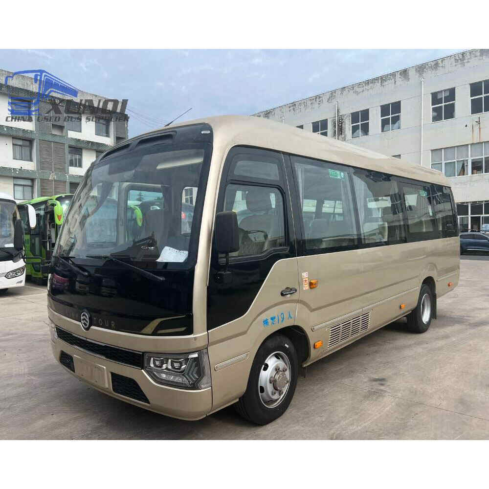 Used Jinlv bus XML6729 19 Seats 2021 Year 7 meters long China bus weichai 4-cylinder diesel engine
