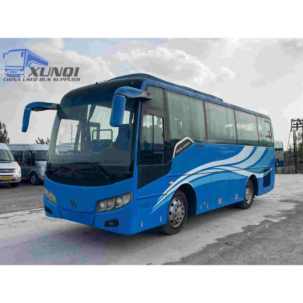 Used Jinlv bus XML6807 35 Seats 2012 Year 8 meters long China bus yuchai 4-cylinder diesel engine