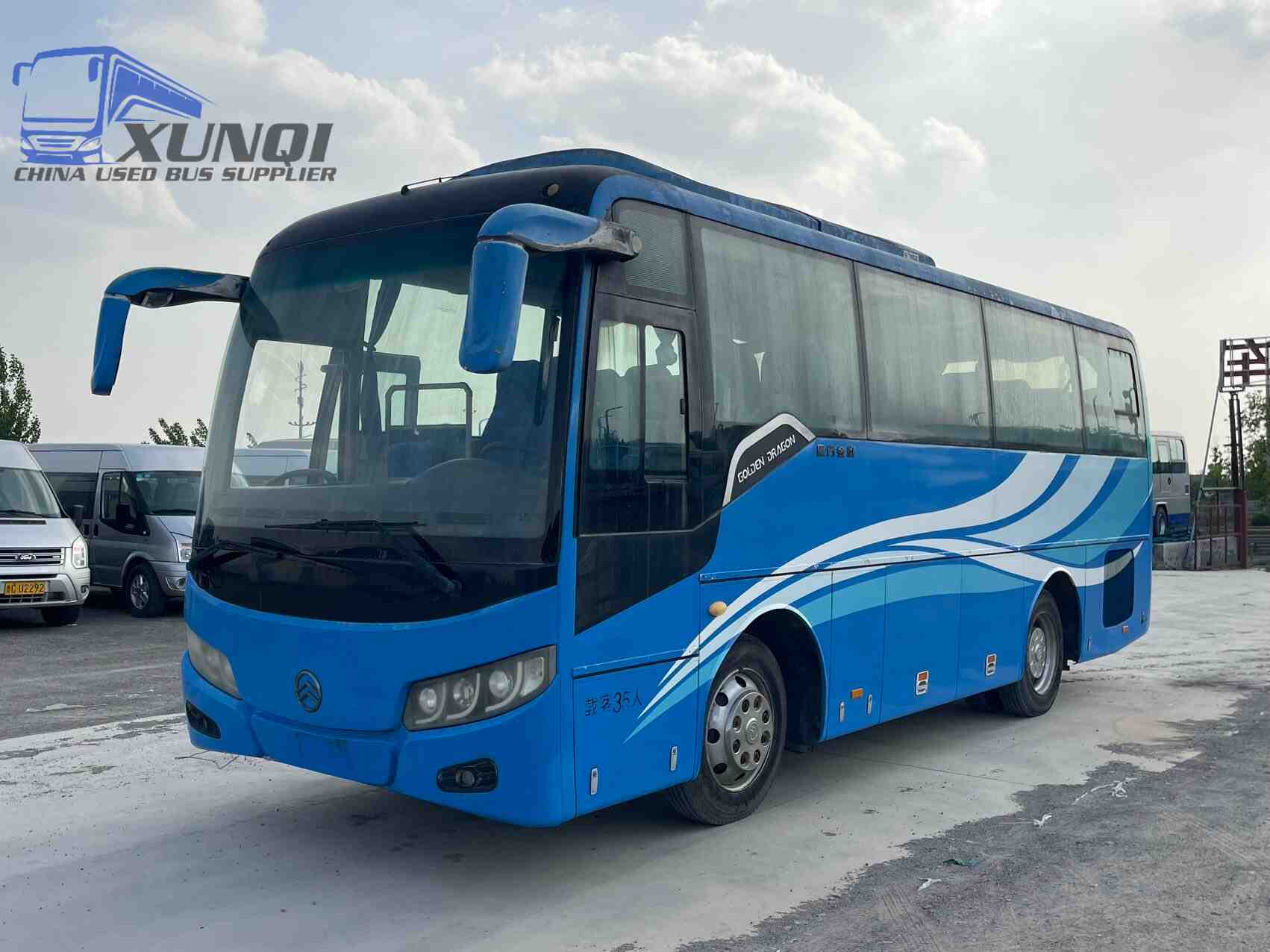 Used Jinlv bus XML6807 35 Seats 2012 Year 8 meters long China bus yuchai 4-cylinder diesel engine