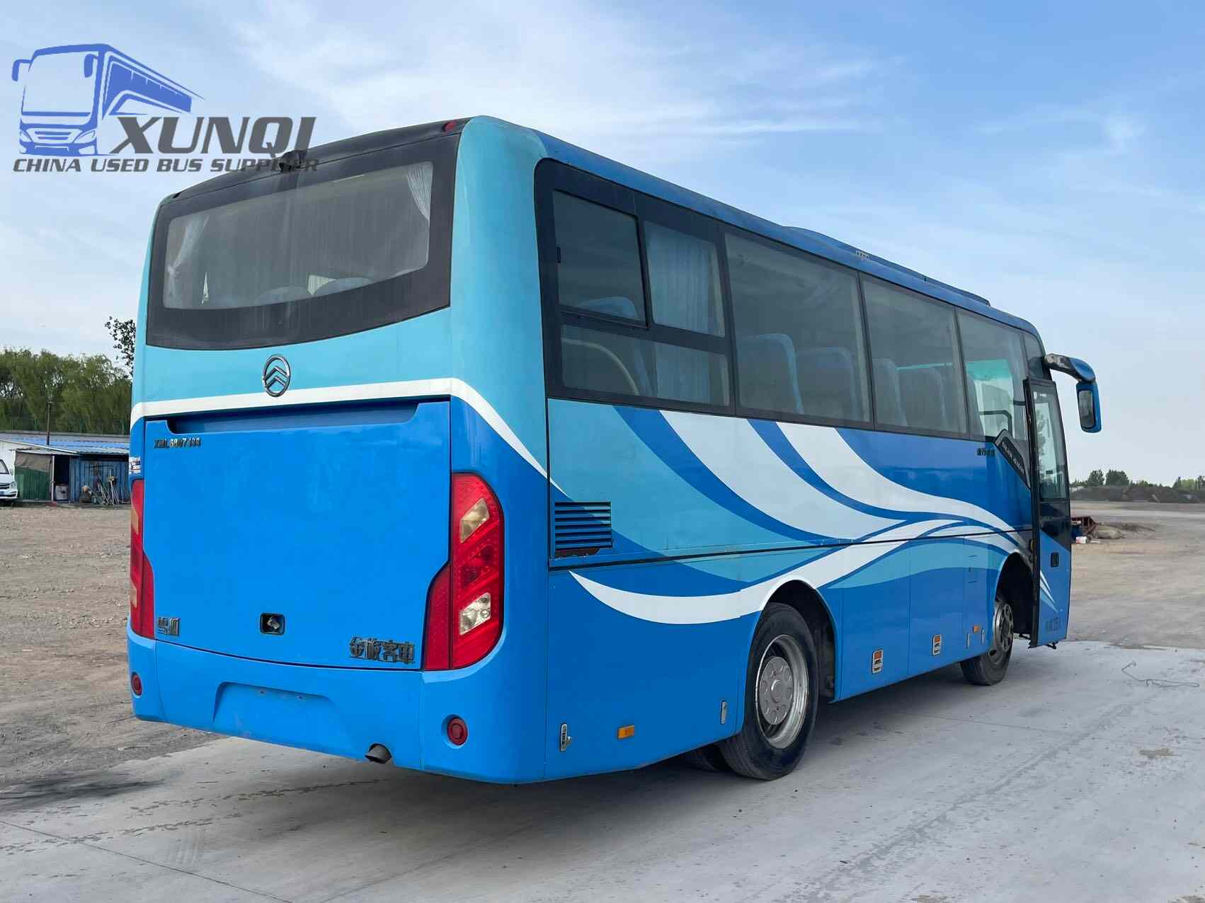 Used Jinlv bus XML6807 35 Seats 2012 Year 8 meters long China bus yuchai 4-cylinder diesel engine