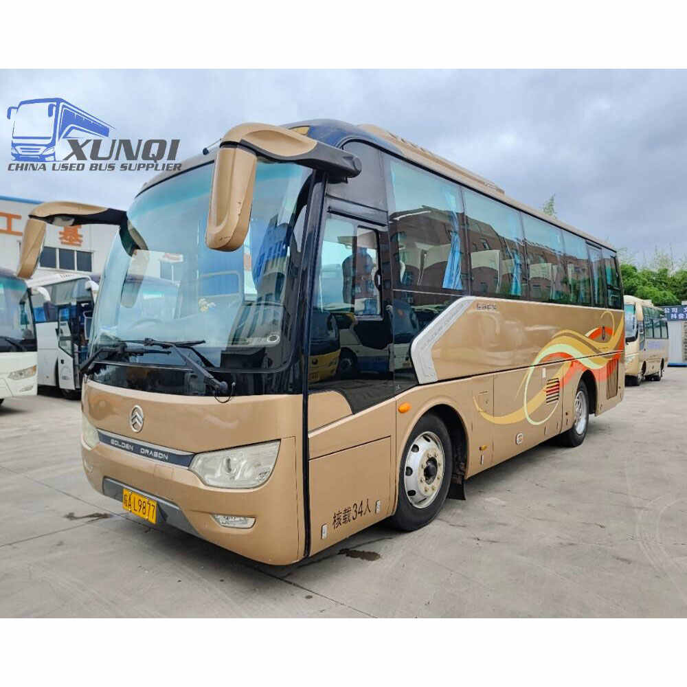 Used Jinlv bus XML6827 34 Seats 2016 Year 8 meters long China bus yuchai 4-cylinder diesel engine