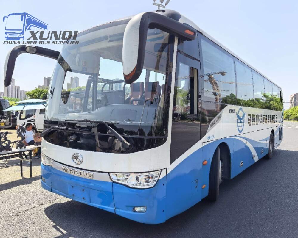 Used Kinglong bus XMQ6110 46 Seats 2017 Year 11 meters long China bus yuchai 6-cylinder diesel engine