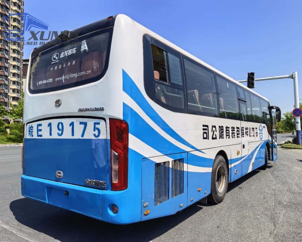 Used Kinglong bus XMQ6110 46 Seats 2017 Year 11 meters long China bus yuchai 6-cylinder diesel engine