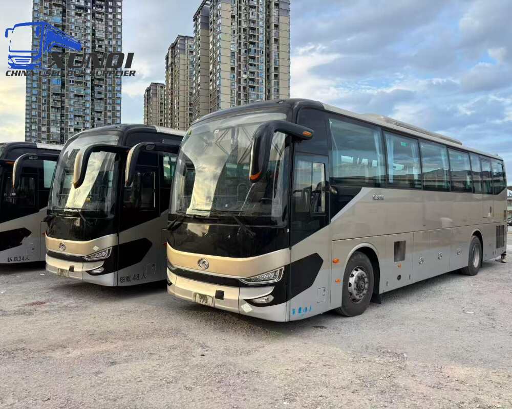 Used Kinglong bus XMQ6112 48 Seats 2024 Year 11 Seters long China bus yuchai 6-cylinder diesel engine
