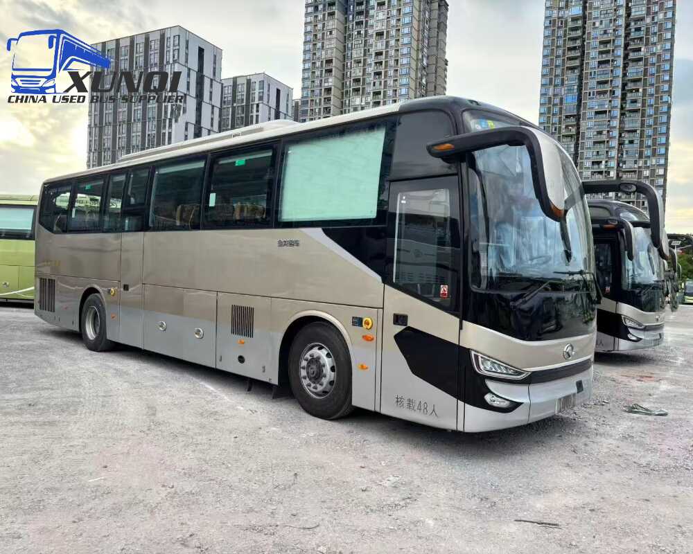 Used Kinglong bus XMQ6112 48 Seats 2024 Year 11 Seters long China bus yuchai 6-cylinder diesel engine