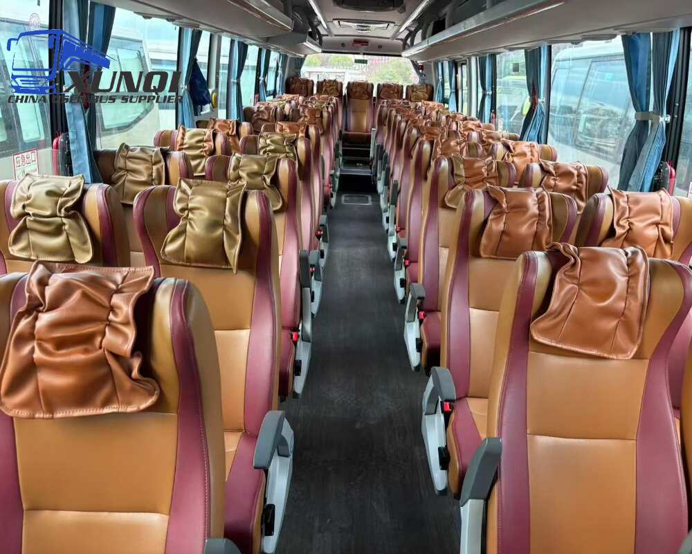 Used Kinglong bus XMQ6112 48 Seats 2024 Year 11 Seters long China bus yuchai 6-cylinder diesel engine