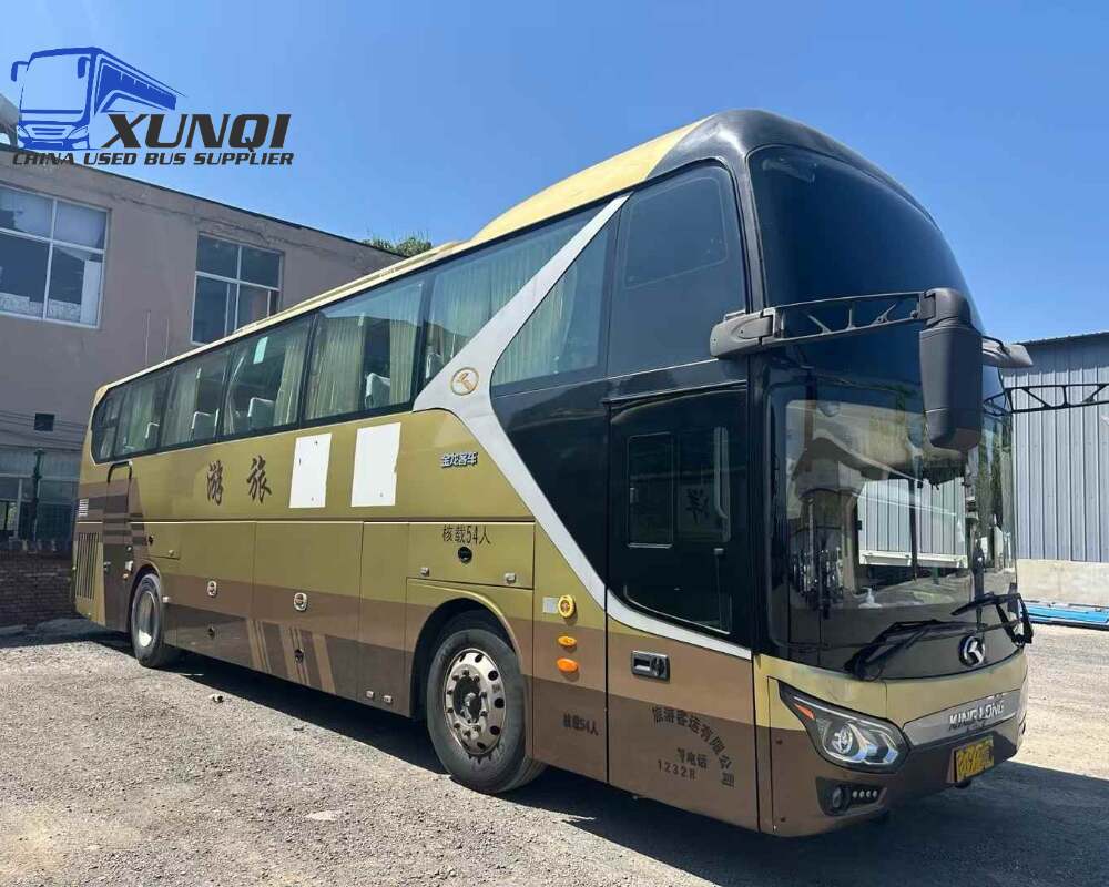 Used Kinglong bus XMQ6119 54 Seats 2017 Year 11 Seters long China bus weichai 6-cylinder diesel engine