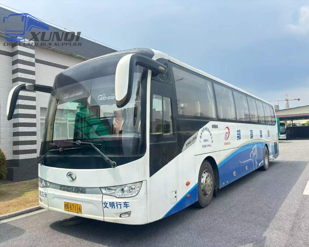 Used Kinglong bus XMQ6120 56 Seats 2016 Year 12 meters long China bus yuchai 6-cylinder diesel engine 