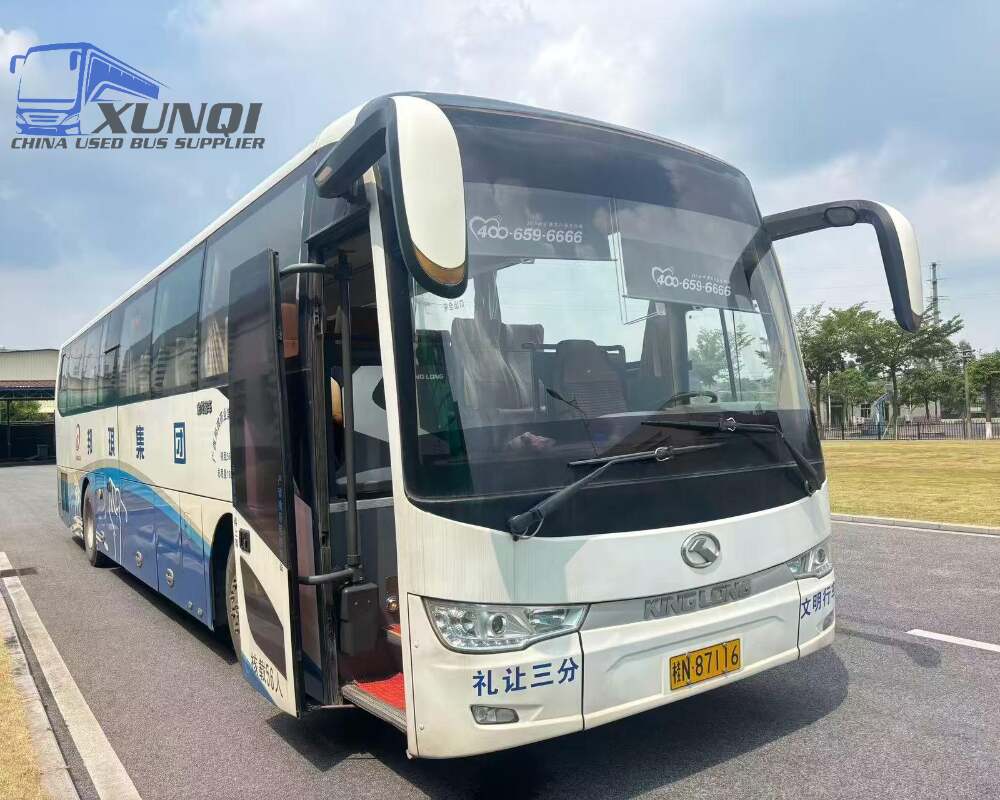 Used Kinglong bus XMQ6120 56 Seats 2016 Year 12 meters long China bus yuchai 6-cylinder diesel engine