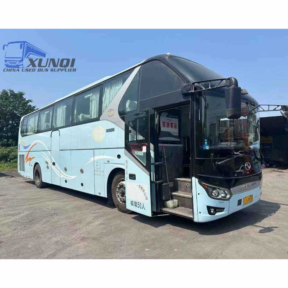 Used Kinglong bus XMQ6125 50 Seats 2020 Year 12 Seters long China bus weichai 6-cylinder diesel engine