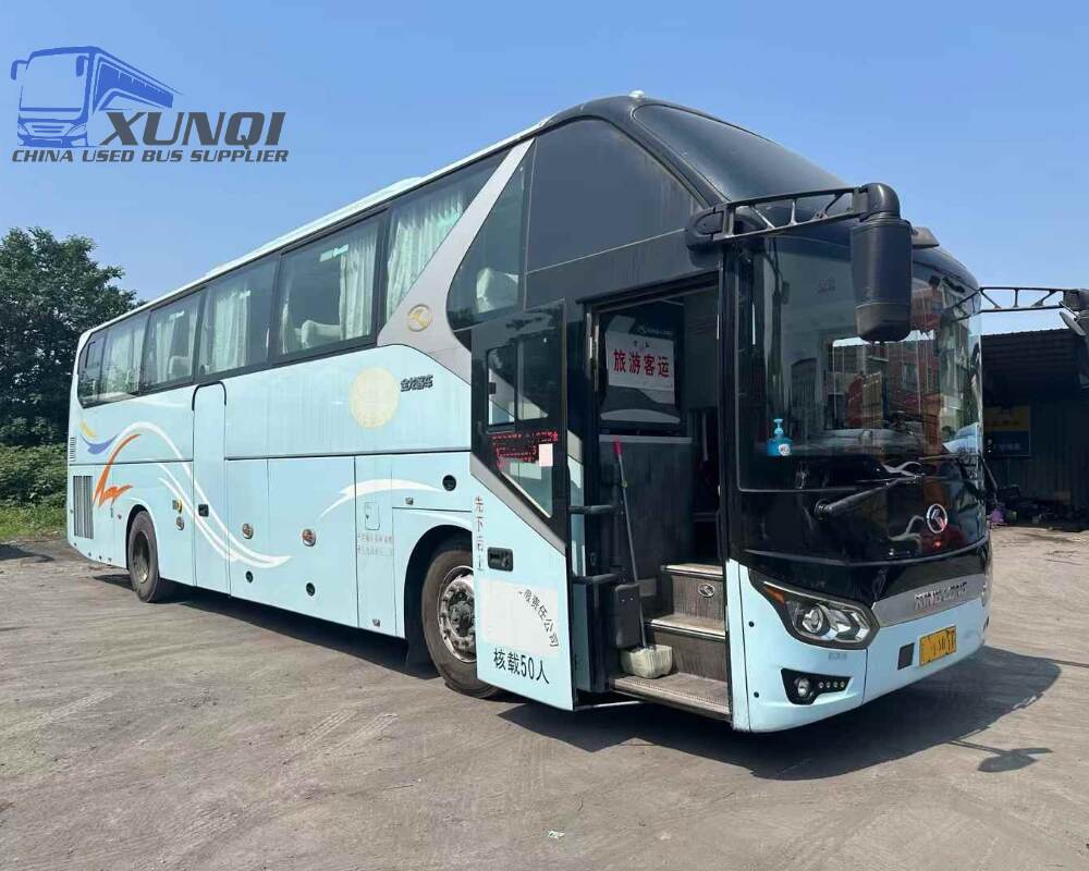 Used Kinglong bus XMQ6125 50 Seats 2020 Year 12 Seters long China bus weichai 6-cylinder diesel engine
