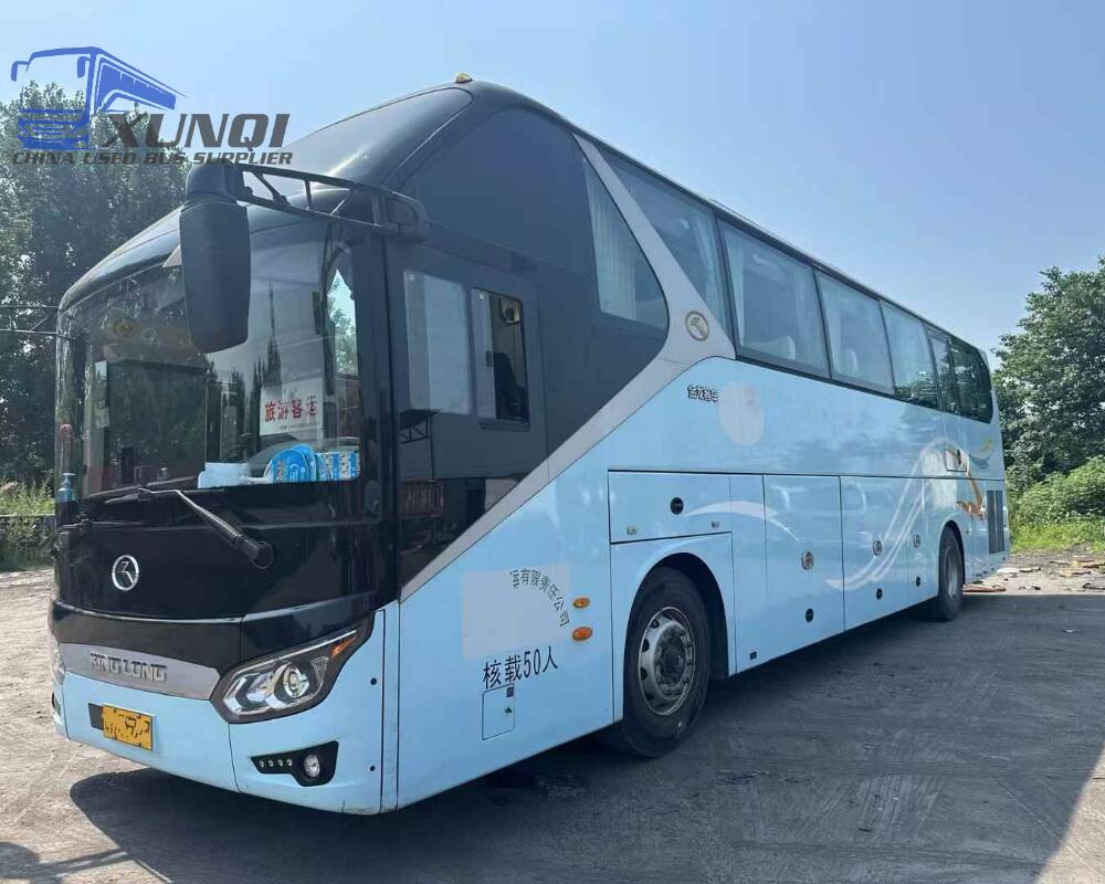 Used Kinglong bus XMQ6125 50 Seats 2020 Year 12 Seters long China bus weichai 6-cylinder diesel engine