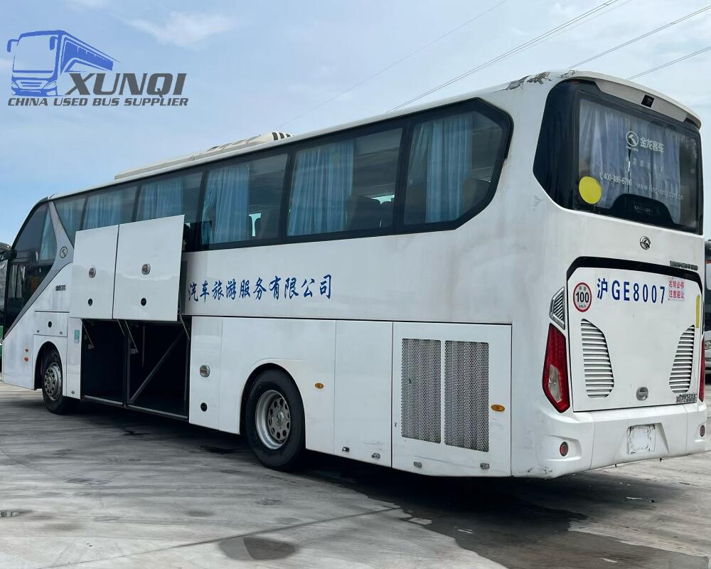 Used Kinglong bus XMQ6125 52 Seats 2017 Year 12 meters long China bus weichai 6-cylinder diesel engine