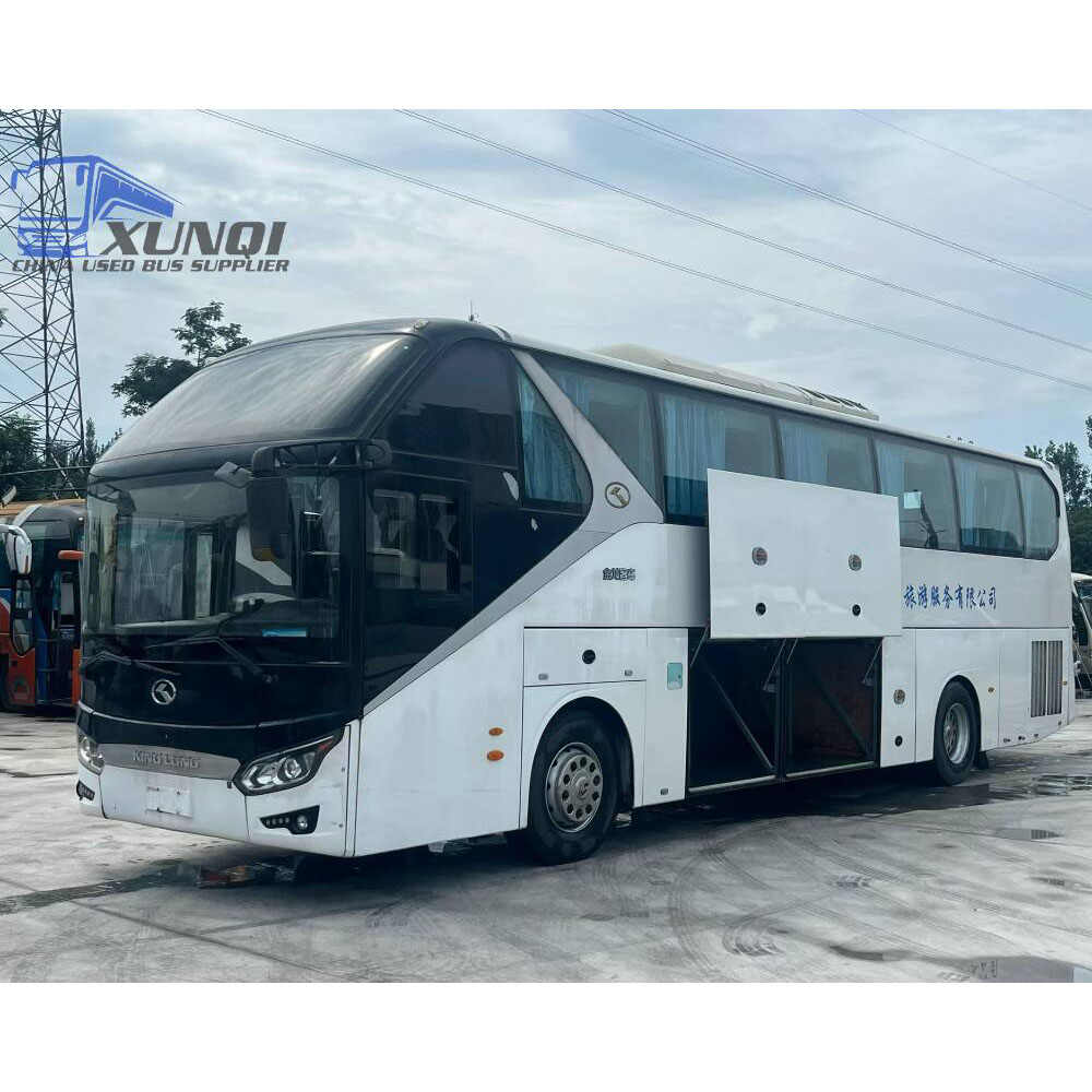 Used Kinglong bus XMQ6125 52 Seats 2017 Year 12 meters long China bus weichai 6-cylinder diesel engine