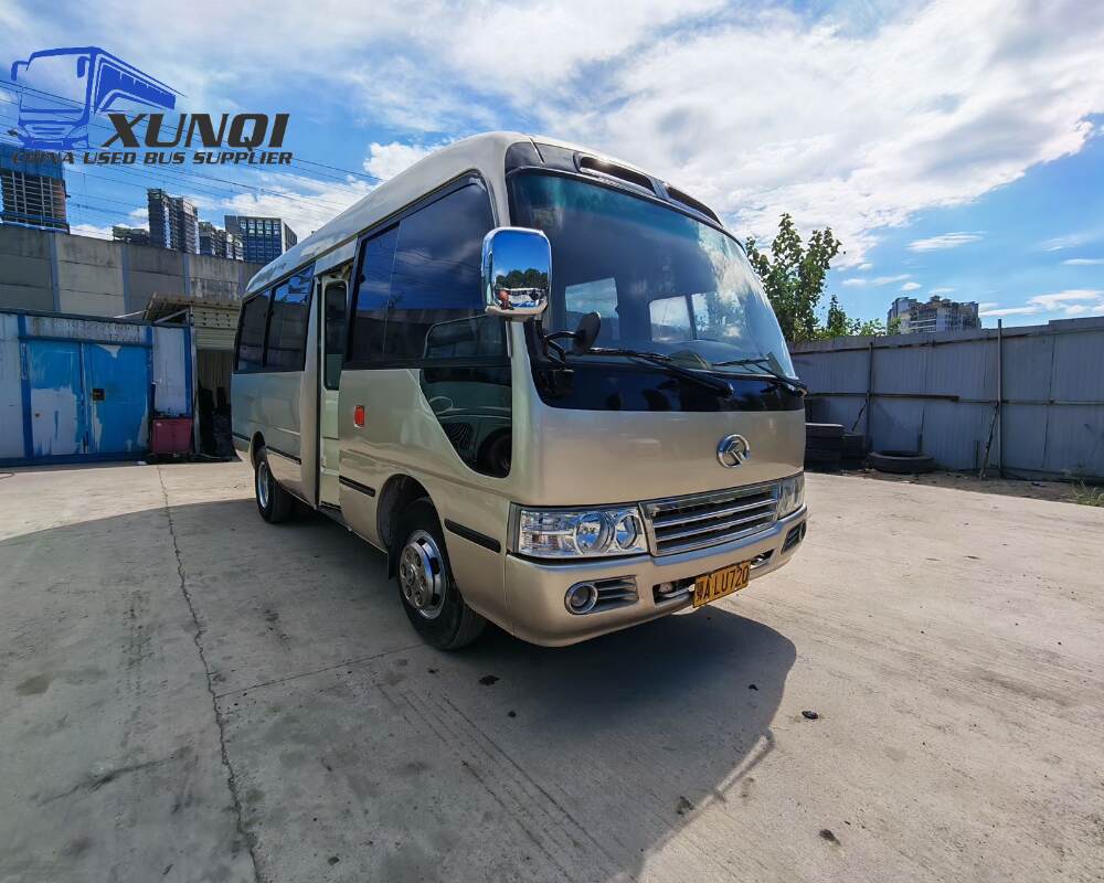Used Kinglong bus XMQ6606 19 Seats 2016 Year 6 Seters long China bus yuchai 4-cylinder diesel engine