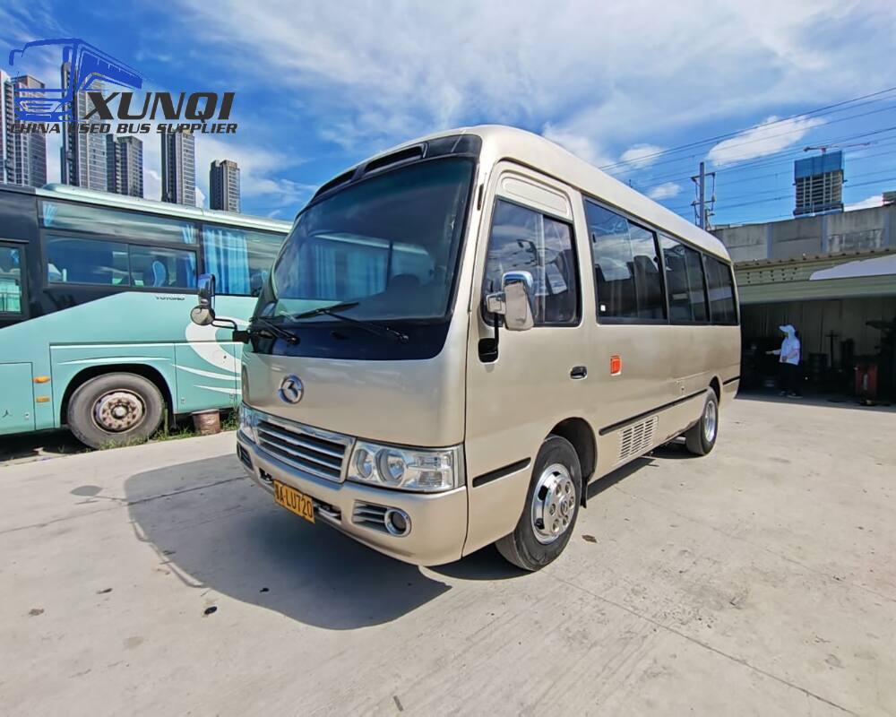 Used Kinglong bus XMQ6606 19 Seats 2016 Year 6 Seters long China bus yuchai 4-cylinder diesel engine