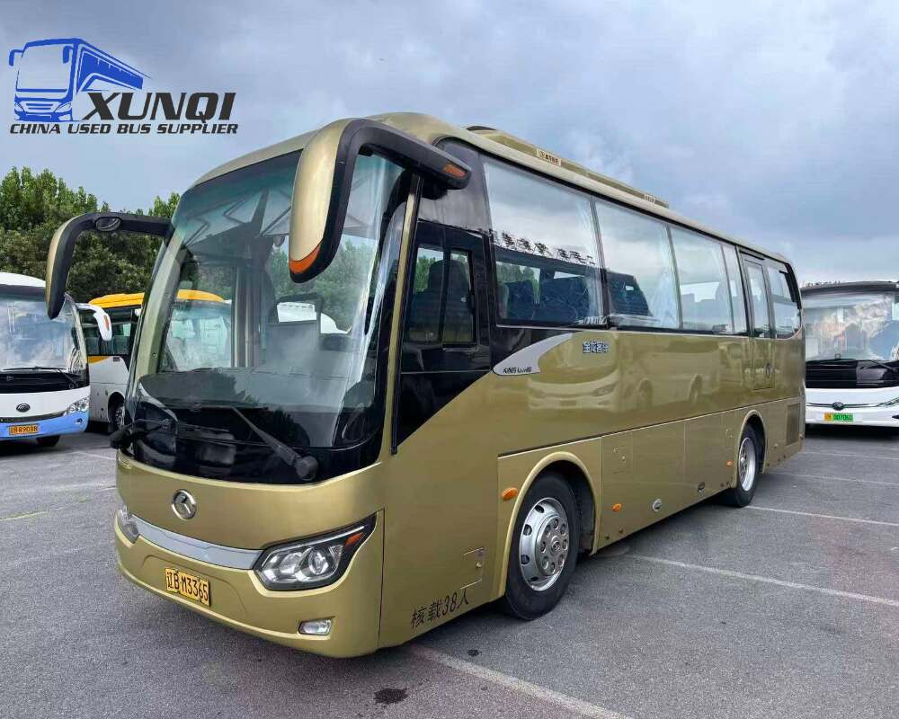 Used Kinglong bus XMQ6879 38 Seats 2016 Year 8 Seters long China bus yuchai 6-cylinder diesel engine