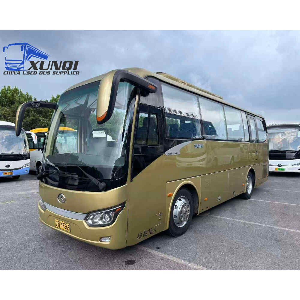 Used Kinglong bus XMQ6879 38 Seats 2016 Year 8 Seters long China bus yuchai 6-cylinder diesel engine