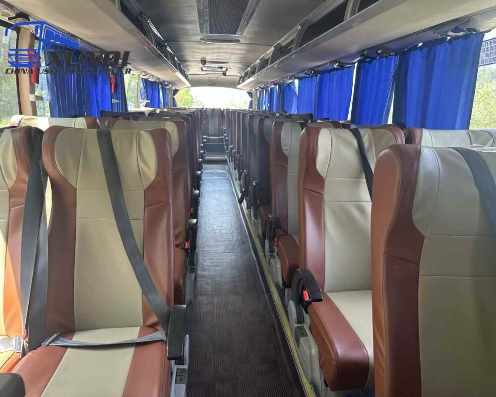 Used Yutong bus ZK6126 54 Seats 2017 Year 12 Seters long China bus weichai 6-cylinder diesel engine