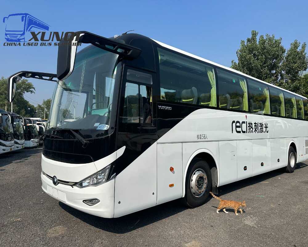 Used Yutong bus ZK6127 56 Seats 2023 Year 12 Seters long China bus yuchai 6-cylinder diesel engine
