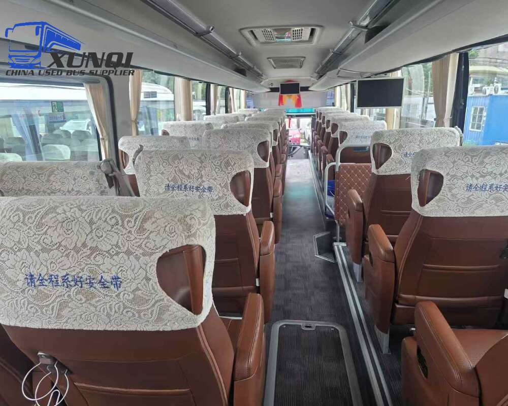 Used Yutong bus ZK6128 37 Seats 2019 Year 12 Seters long China bus weichai 6-cylinder diesel engine