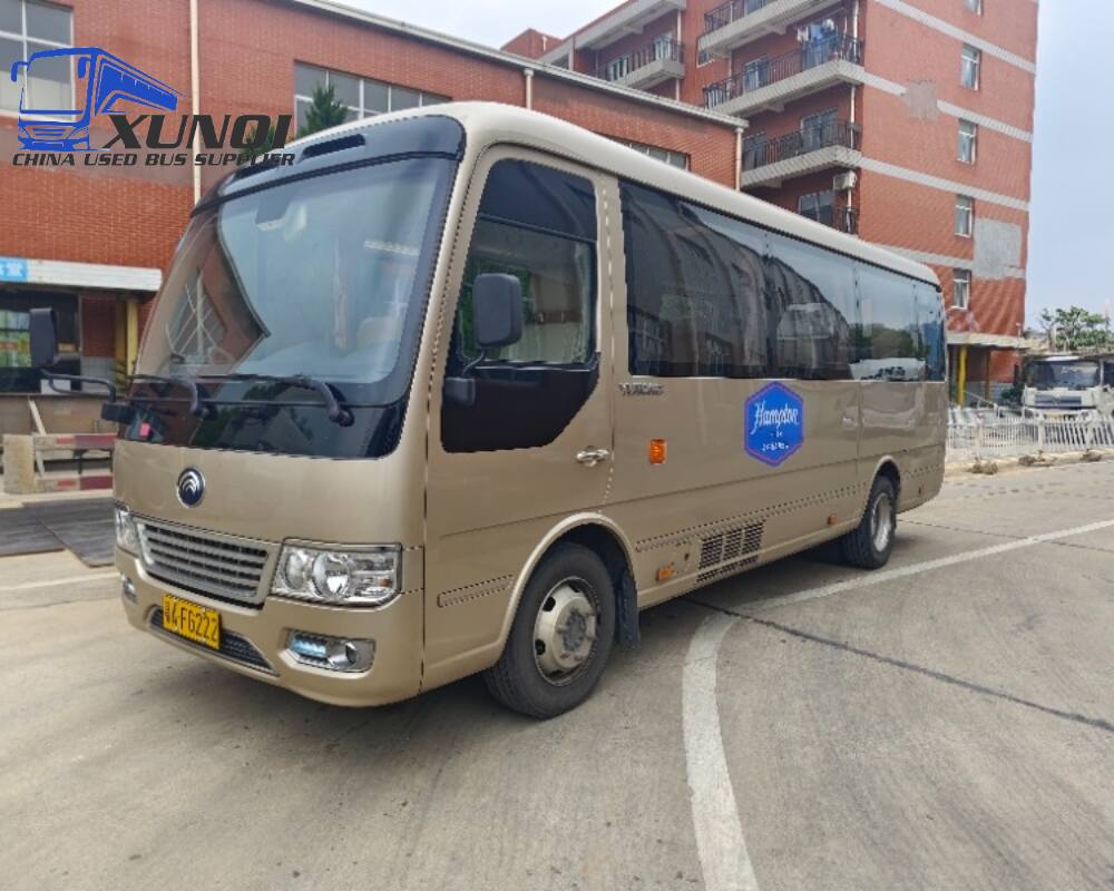 Used Yutong bus ZK6710 19 Seats 2021 Year 7 Seters long China bus weichai 4-cylinder diesel engine