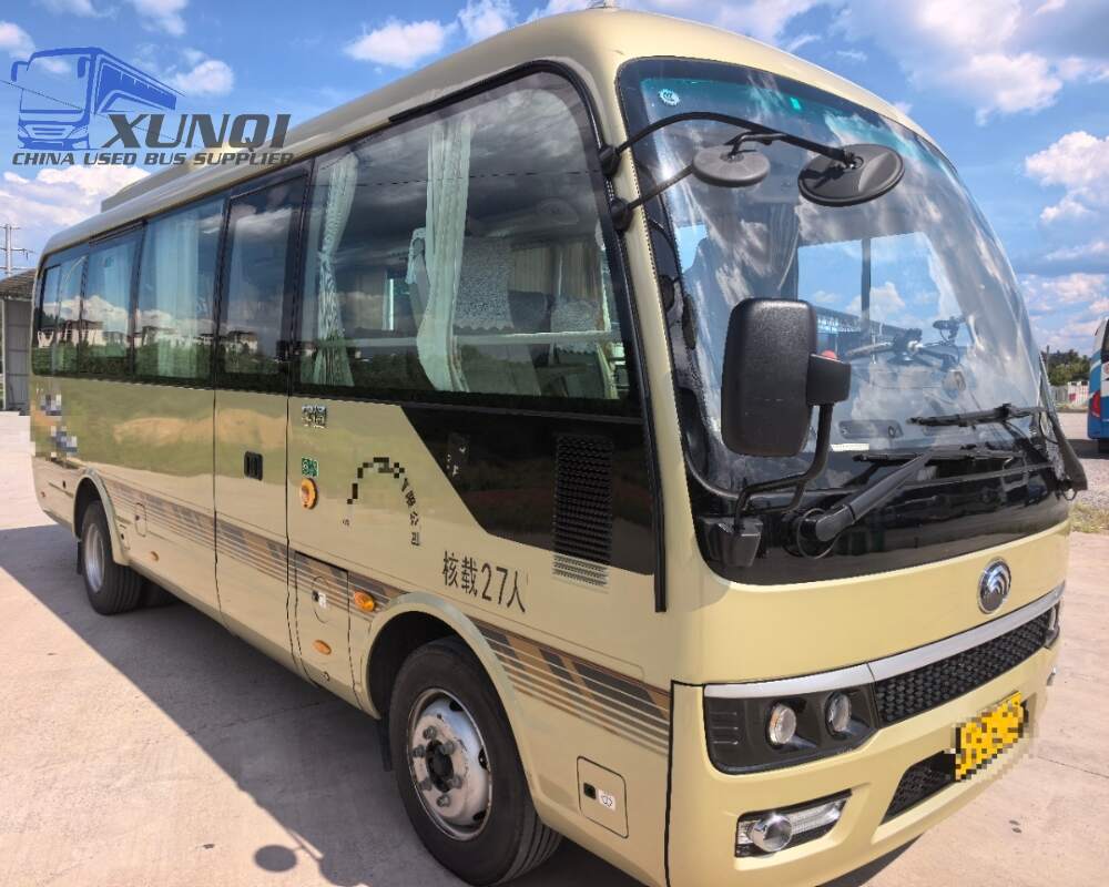 Used Yutong bus ZK6729 27 Seats 2024 Year 7 Seters long China bus weichai 4-cylinder diesel engine