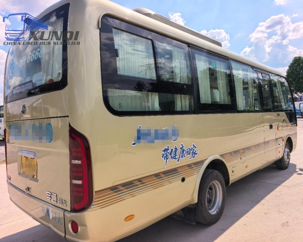 Used Yutong bus ZK6729 27 Seats 2024 Year 7 Seters long China bus weichai 4-cylinder diesel engine