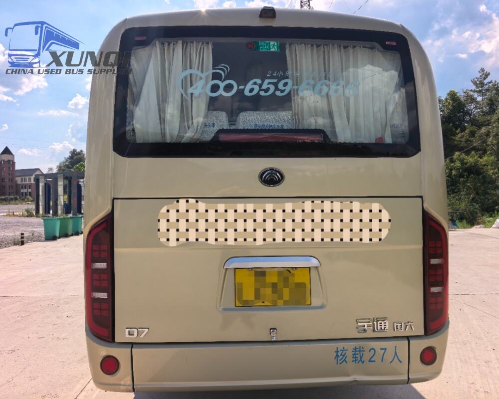Used Yutong bus ZK6729 27 Seats 2024 Year 7 Seters long China bus weichai 4-cylinder diesel engine