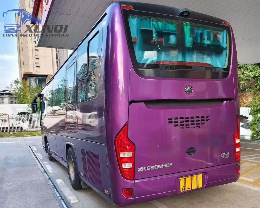 Used Yutong bus ZK6906 28 Seats 2021 Year 9 Seters long China bus weichai 6-cylinder diesel engine