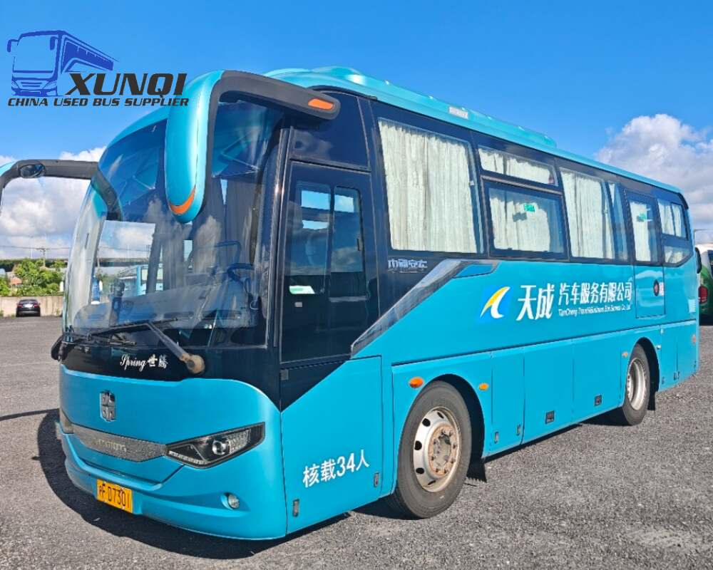 Used Zhongtong bus LCK6826 34 Seats 2020 Year 8 Seters long China bus weichai 4-cylinder diesel engine