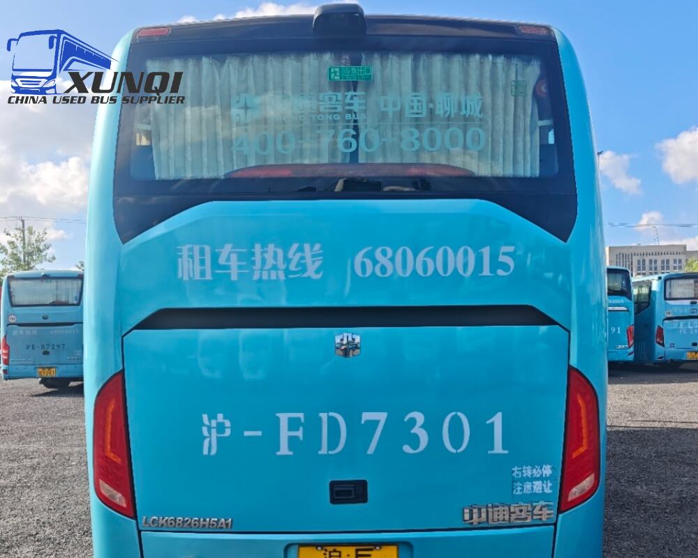 Used Zhongtong bus LCK6826 34 Seats 2020 Year 8 Seters long China bus weichai 4-cylinder diesel engine