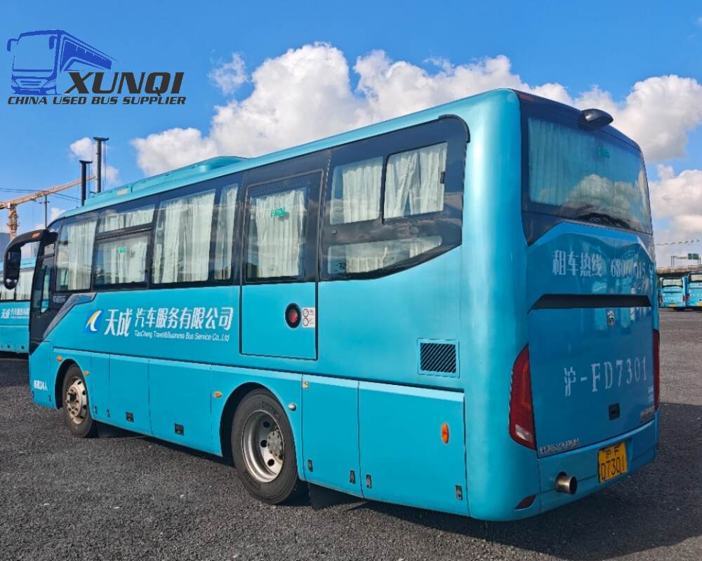 Used Zhongtong bus LCK6826 34 Seats 2020 Year 8 Seters long China bus weichai 4-cylinder diesel engine