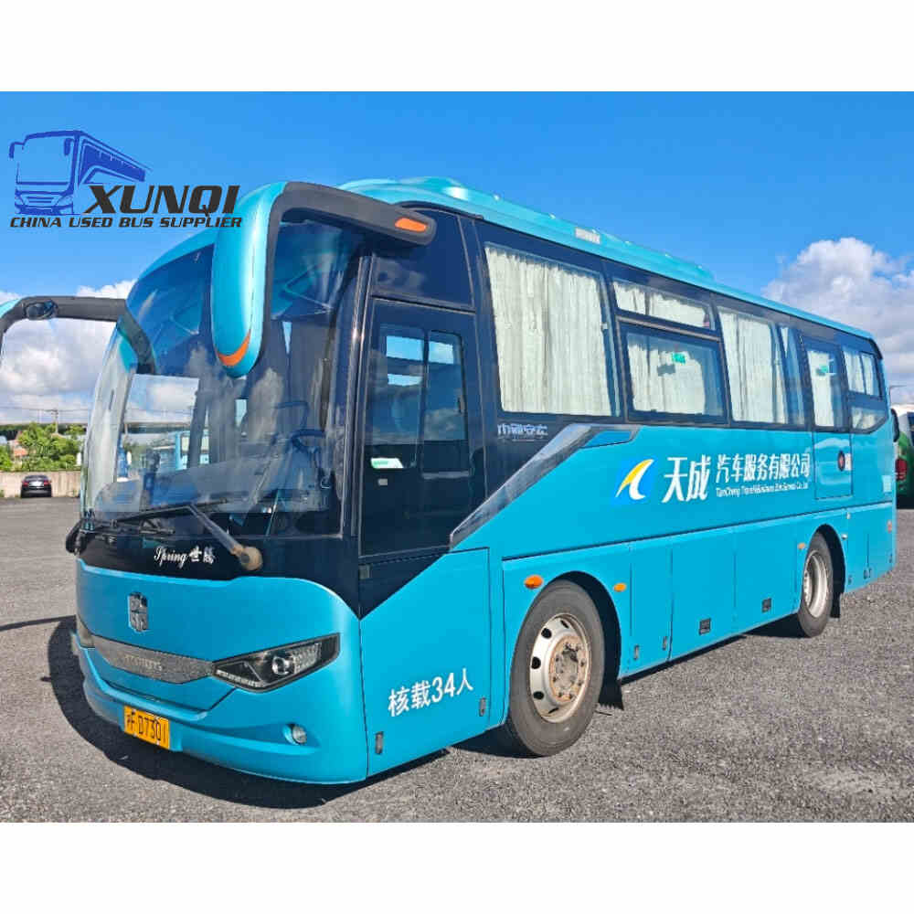 Used Zhongtong bus LCK6826 34 Seats 2020 Year 8 Seters long China bus weichai 4-cylinder diesel engine
