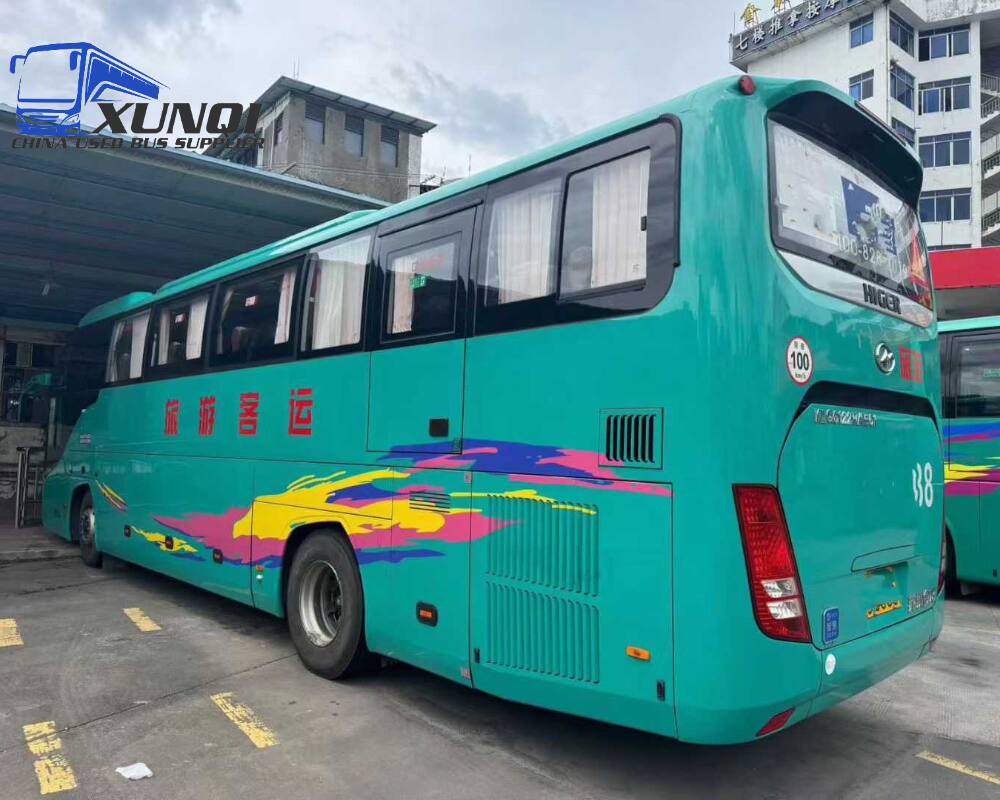 Used Haige bus KLQ6122 50 Seats 2023 Year 12 Seters long China bus yuchai 6-cylinder diesel engine