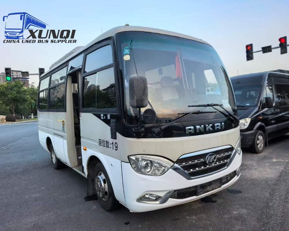 Used Ankai bus HFF6609 19 Seats 2021 Year 6 Seters long China bus yuchai 4-cylinder diesel engine