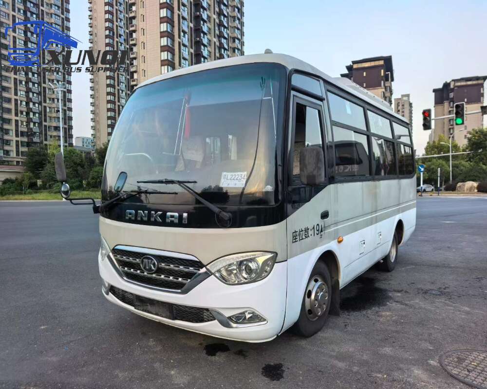 Used Ankai bus HFF6609 19 Seats 2021 Year 6 Seters long China bus yuchai 4-cylinder diesel engine