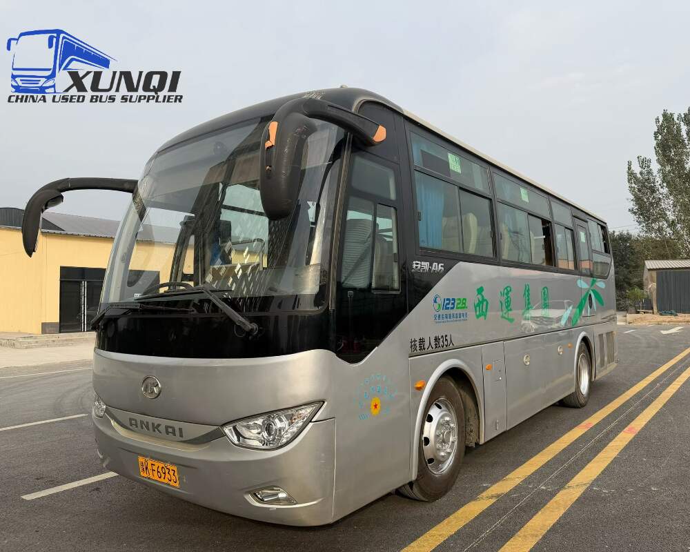 Used Ankai bus HFF6909 35 Seats 2018 year 9 meters long China bus weichai 6-cylinder diesel engine
