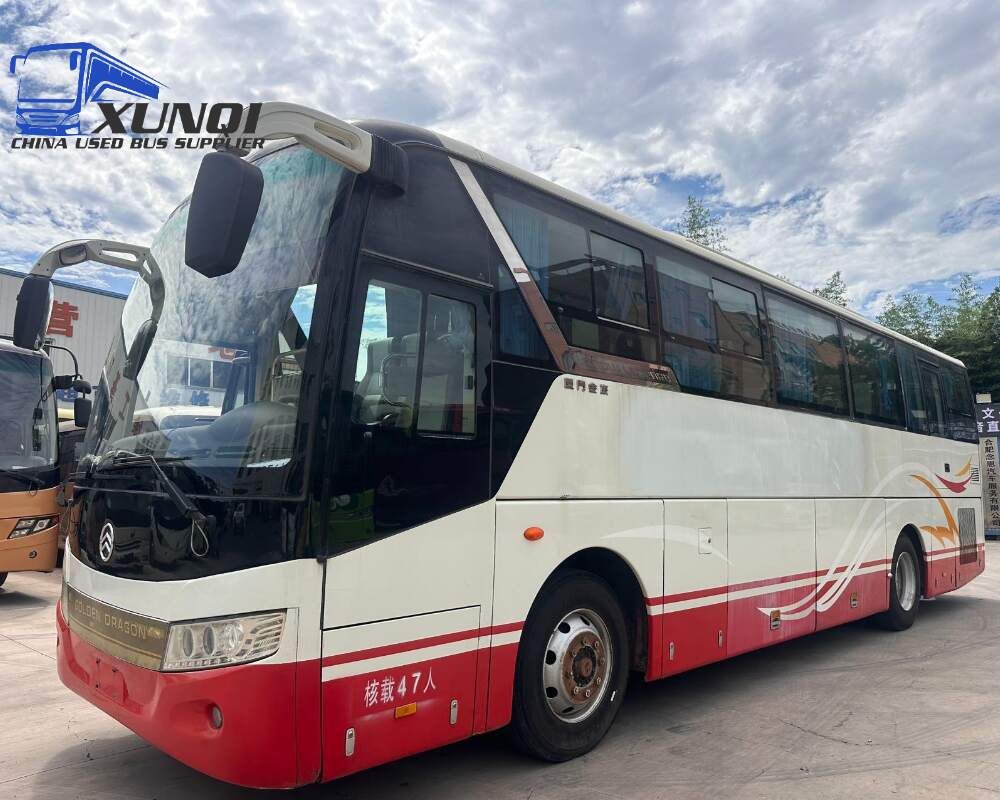 Used Golden Dragon bus XML6103 47 Seats 2014 year 10 meters long China bus yuchai 6-cylinder diesel engine