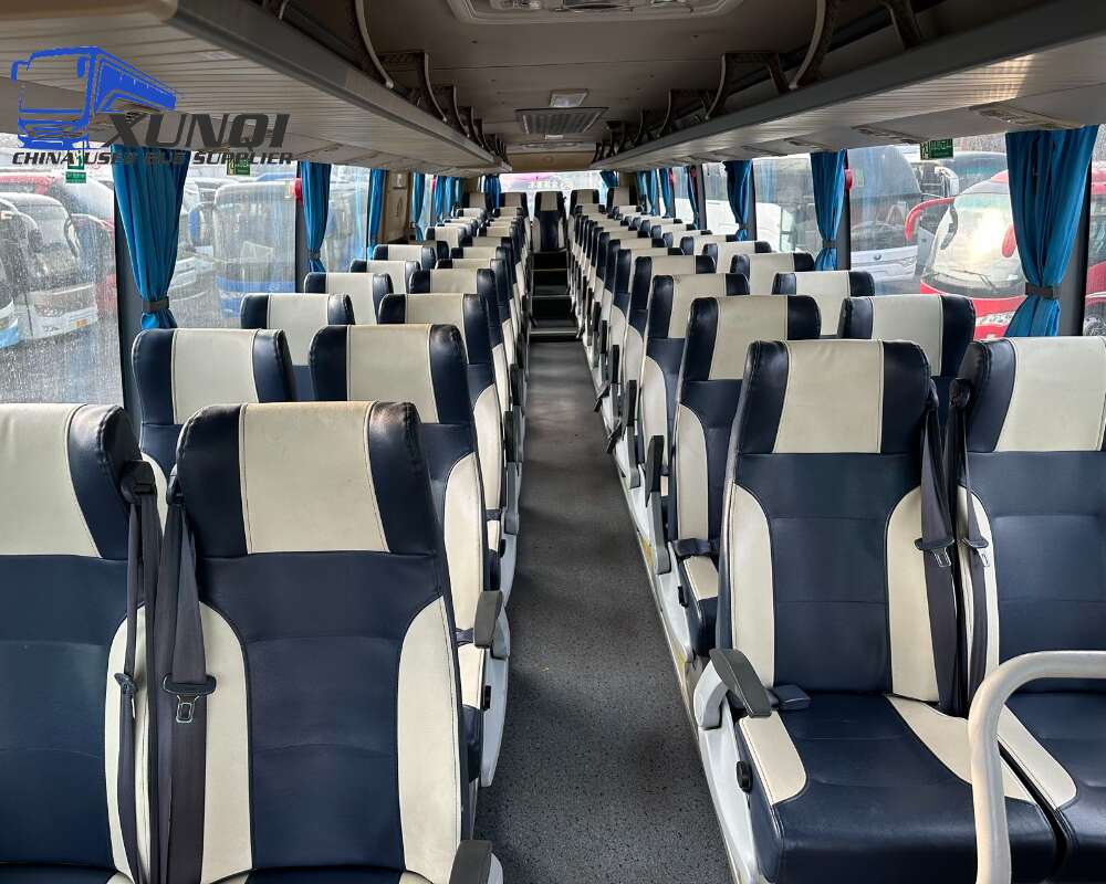 Used Golden Dragon bus XML6122 56 Seats 2021 year 12 meters long China bus yuchai 6-cylinder diesel engine