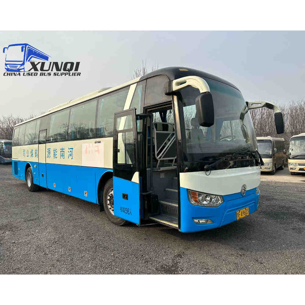 Used Golden Dragon bus XML6122 56 Seats 2021 year 12 meters long China bus yuchai 6-cylinder diesel engine