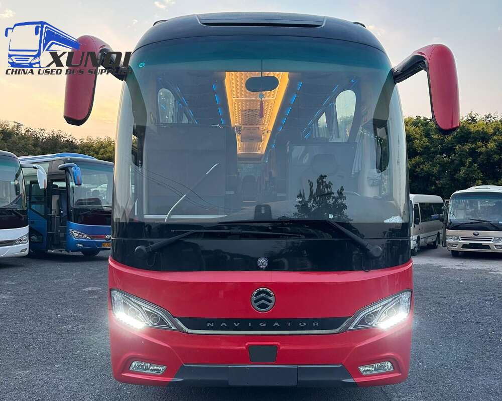 Used Golden Dragon bus XML6129 50 Seats 2019 Year 12 Seters long China bus weichai 6-cylinder diesel engine