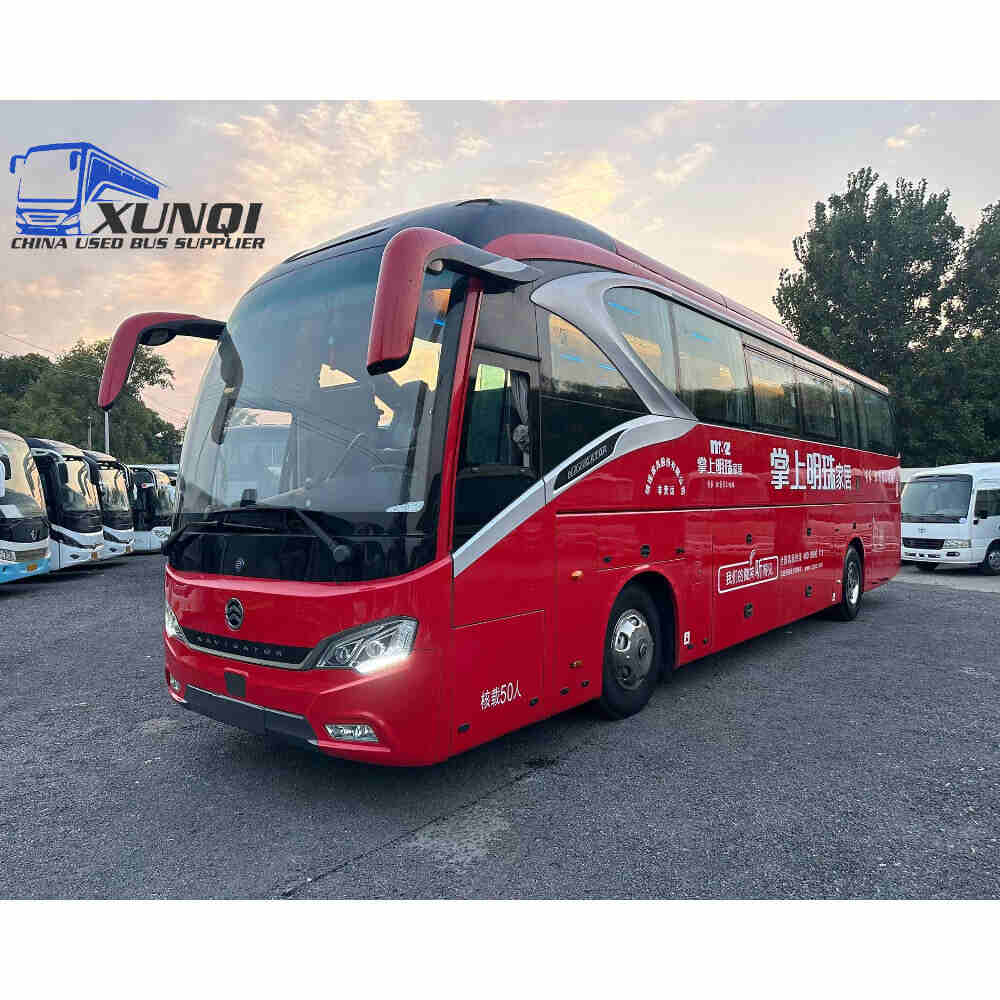 Used Golden Dragon bus XML6129 50 Seats 2019 Year 12 Seters long China bus weichai 6-cylinder diesel engine